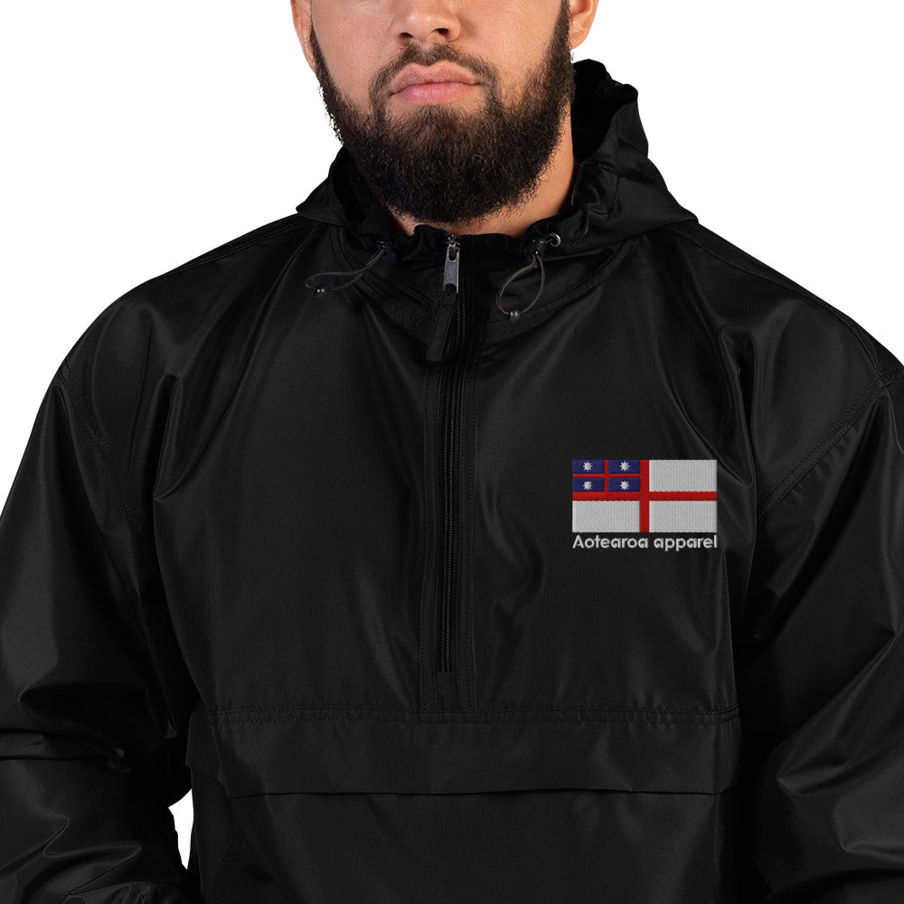 Embroidered Whakaputanga Champion Packable Jacket – Māori clothing